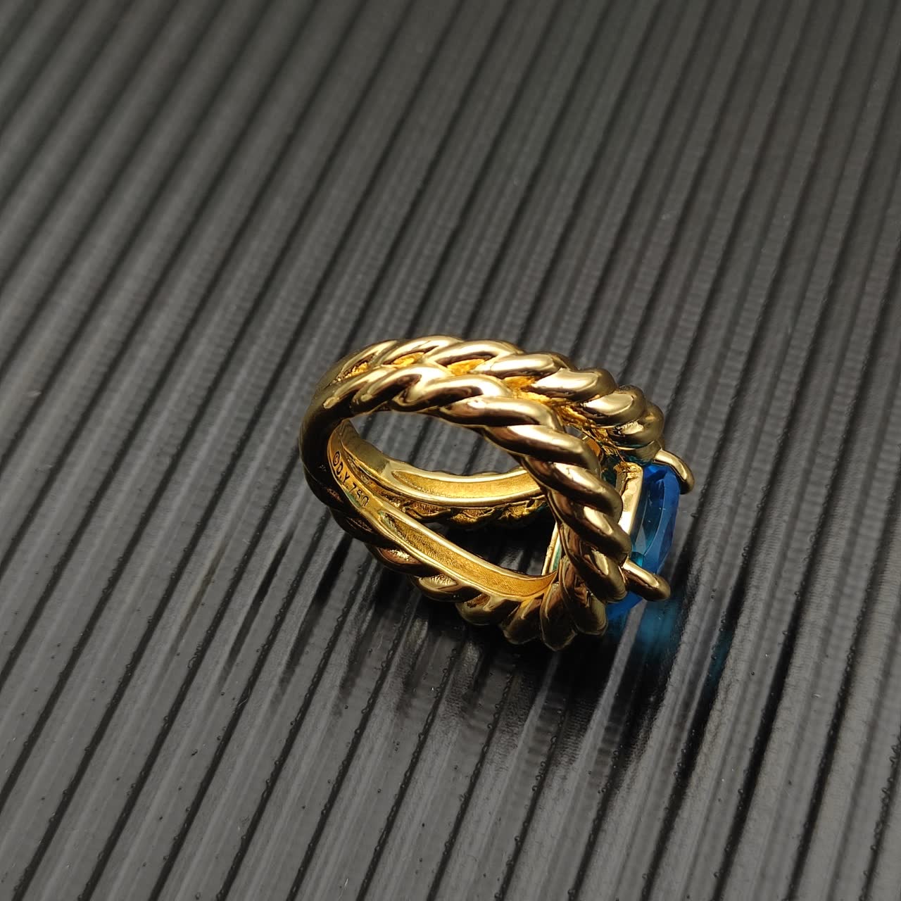 David Yurman Blue Gemstone Ring